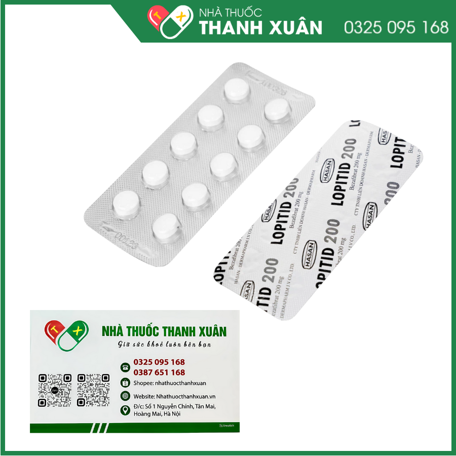 Thuốc Lopitid 200 điều trị tăng triglycerid máu nặng